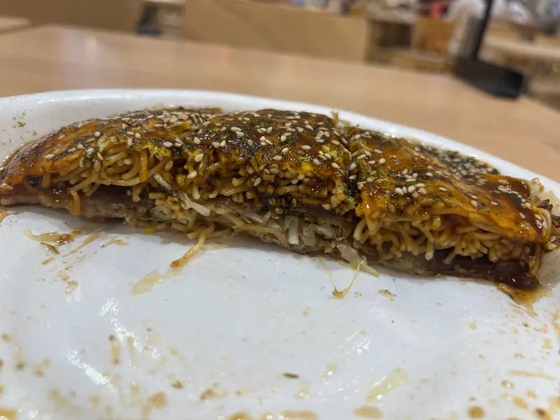 お好み焼き 断面