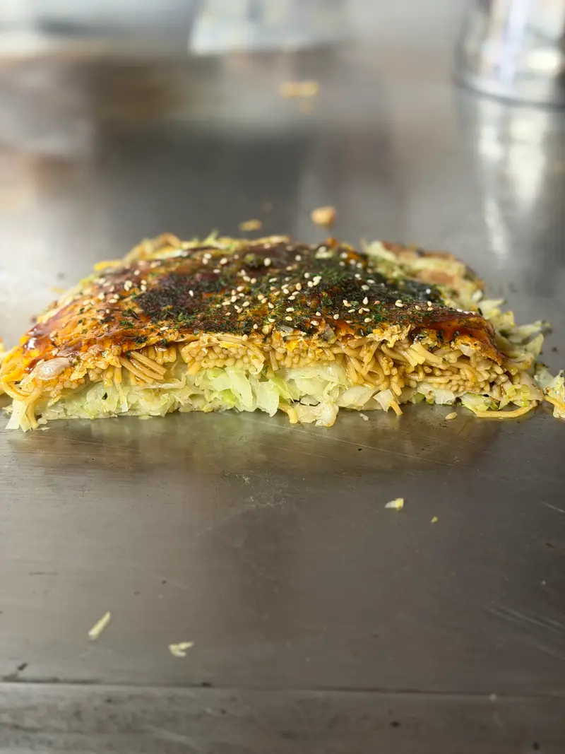 お好み焼き 断面