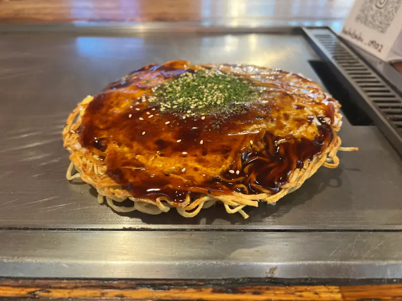 お好み焼き 斜め
