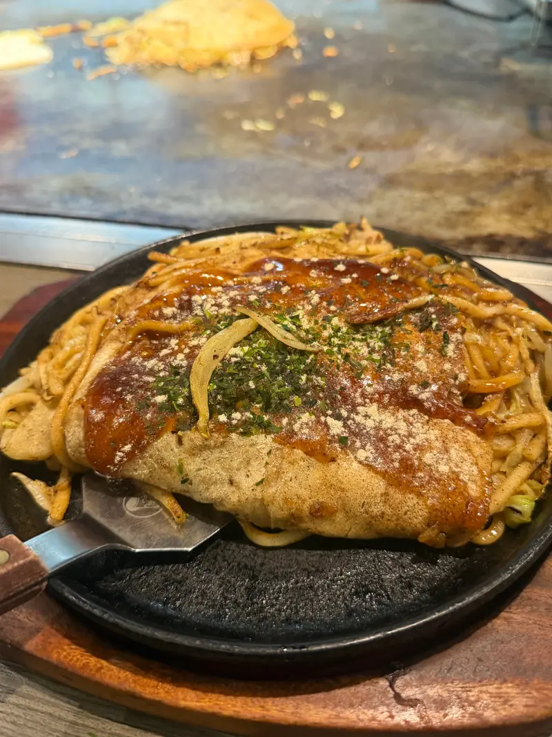 お好み焼き 斜め