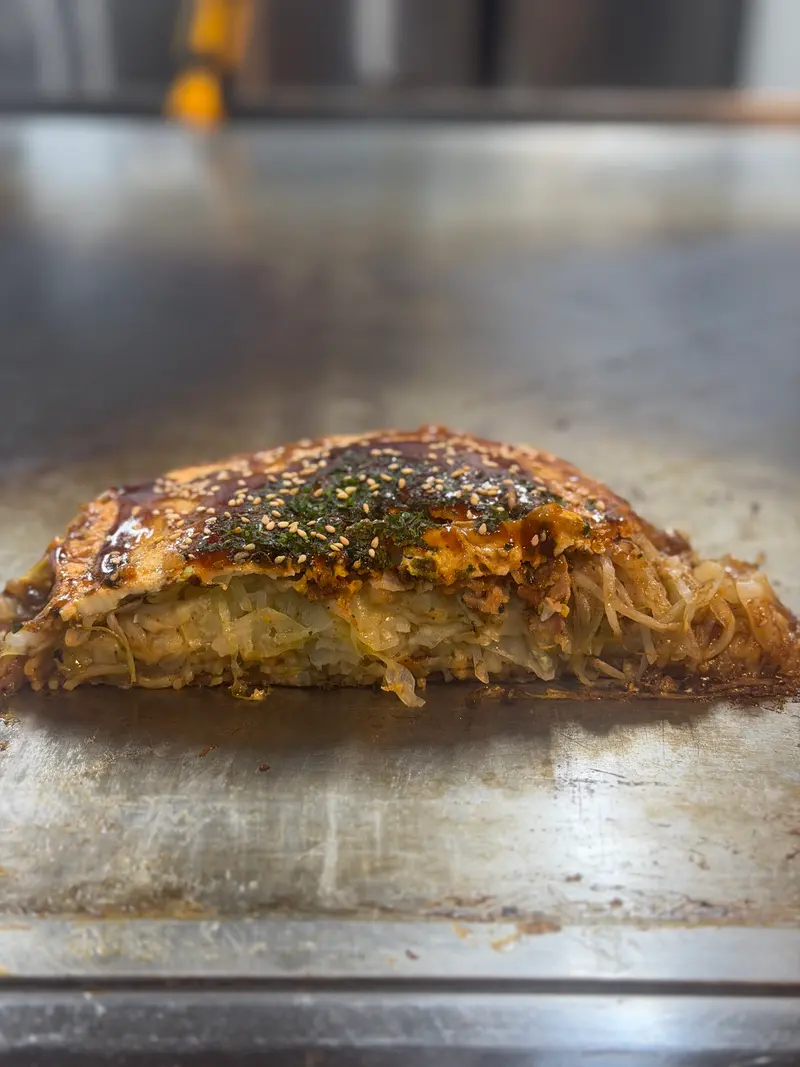 お好み焼き 断面