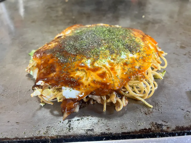 お好み焼き 斜め