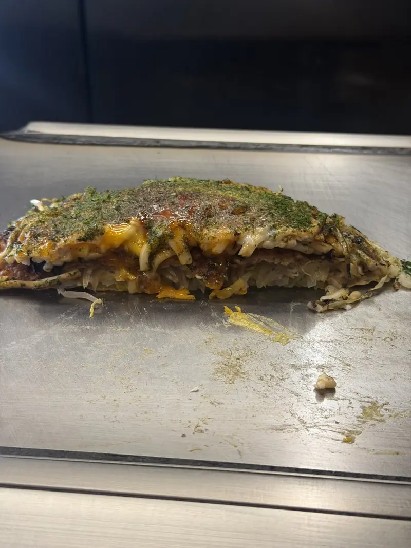 お好み焼き 断面