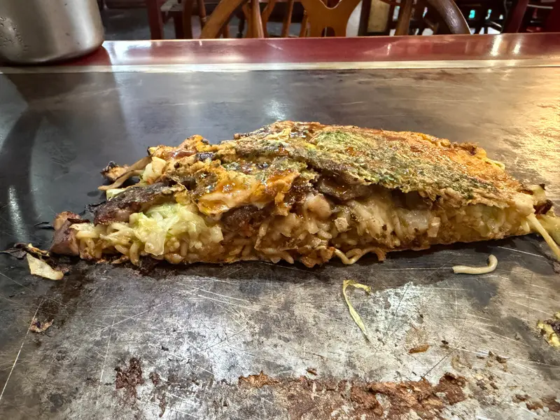 お好み焼き 断面