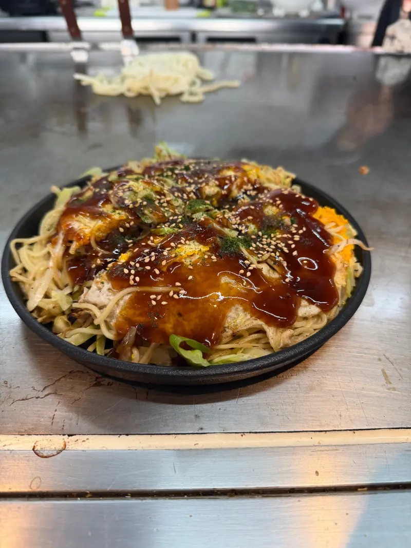 お好み焼き 斜め