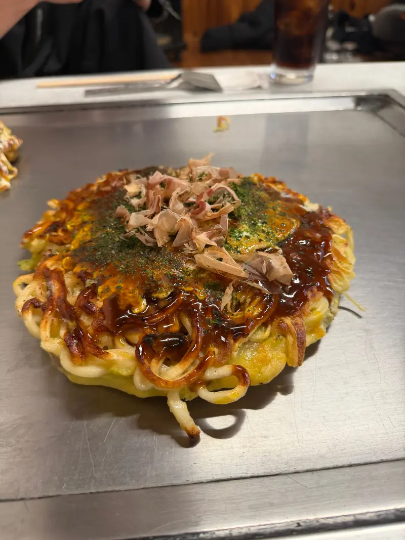 お好み焼き 斜め