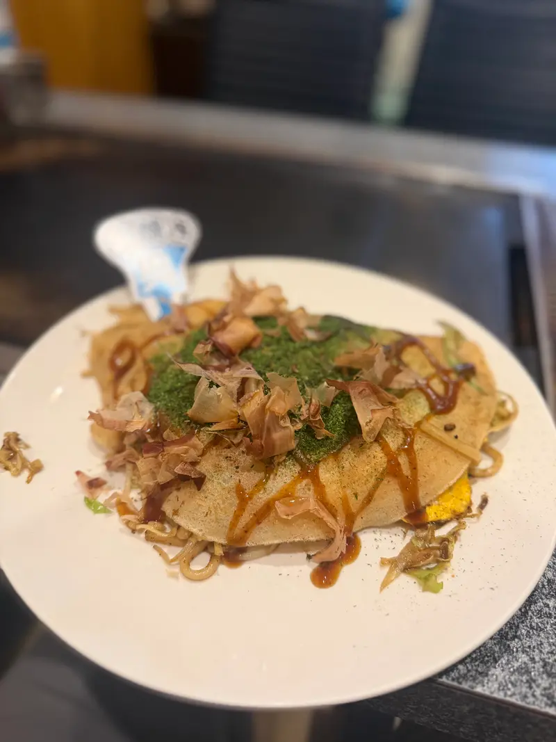 お好み焼き 斜め