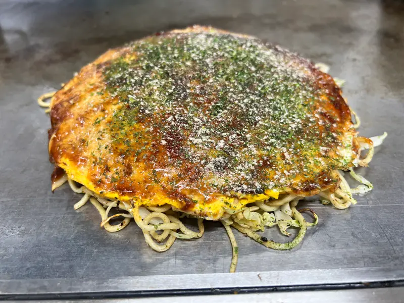 お好み焼き 斜め