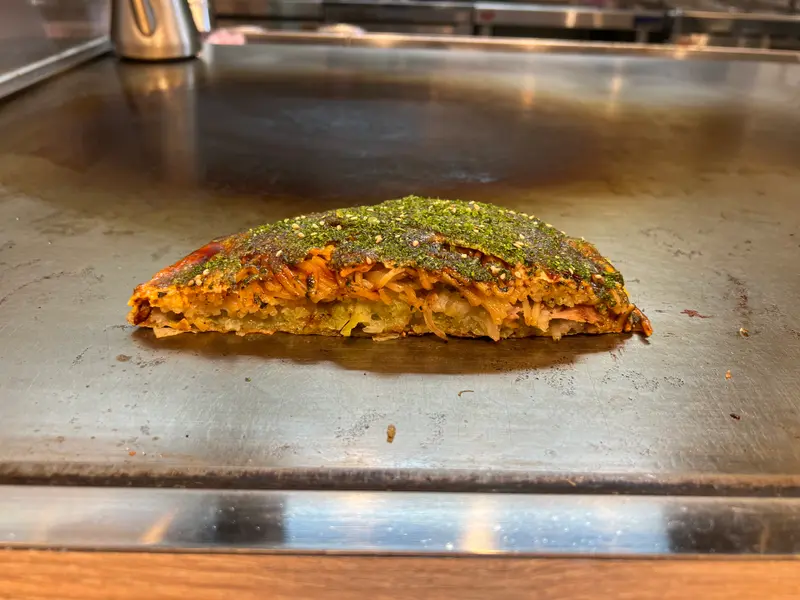 お好み焼き 断面