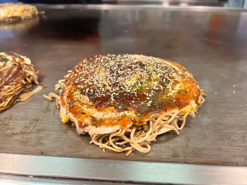 お好み焼き 斜め