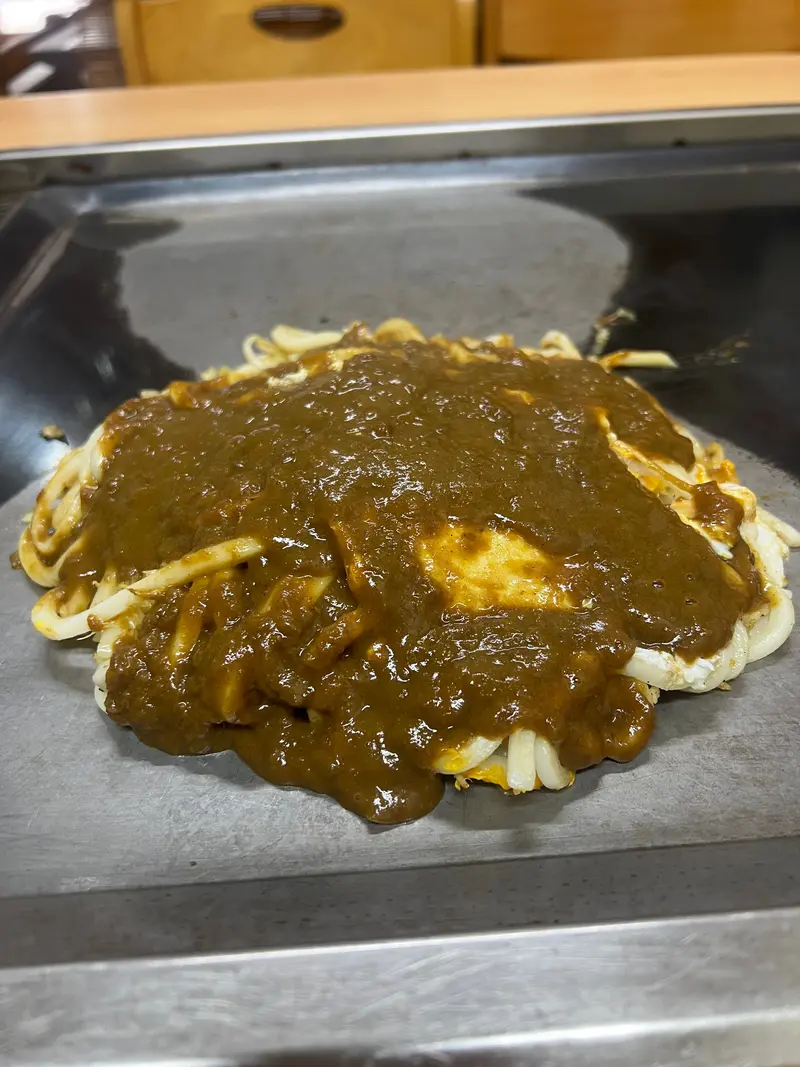 お好み焼き 斜め