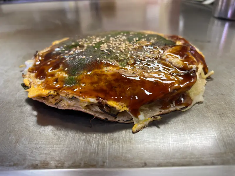 お好み焼き 斜め