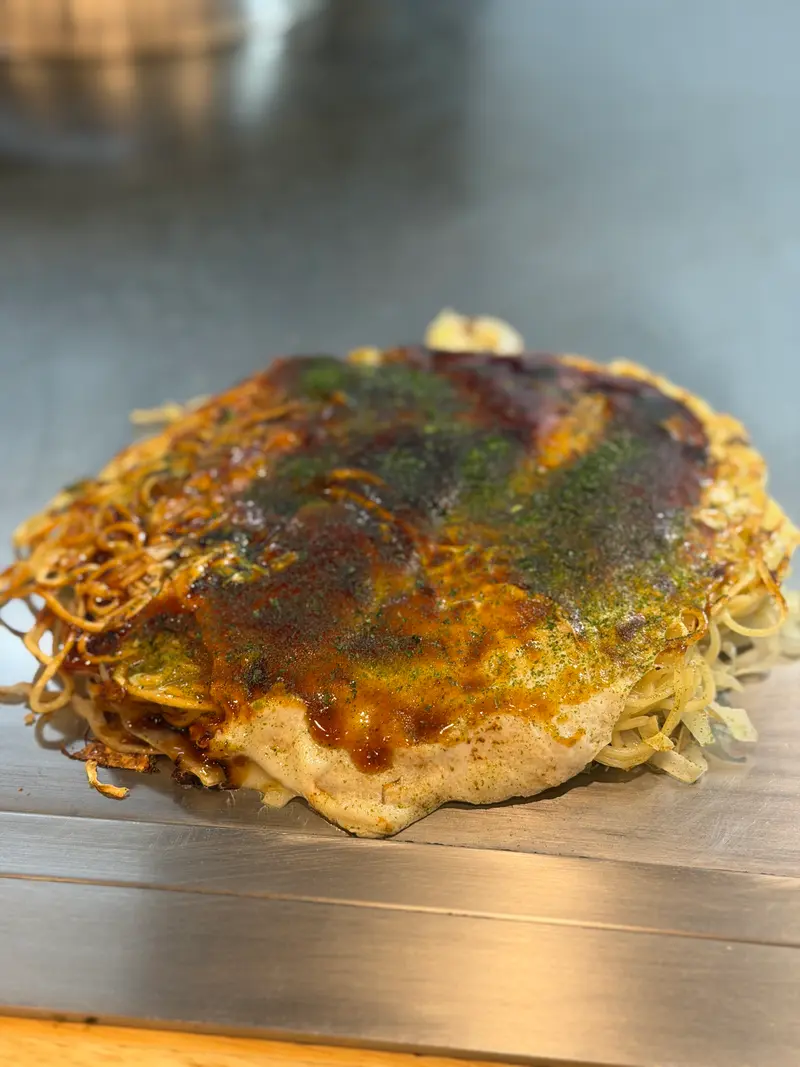 お好み焼き 斜め