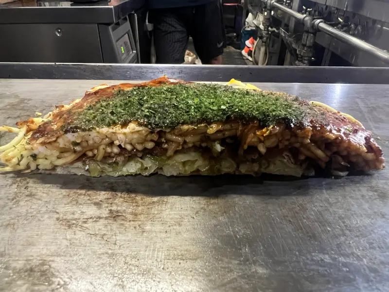 お好み焼き 断面