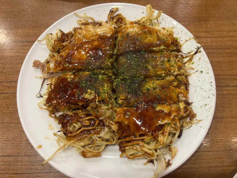 お好み焼き 断面