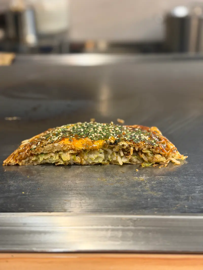 お好み焼き 断面