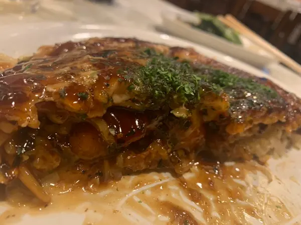 お好み焼き 断面