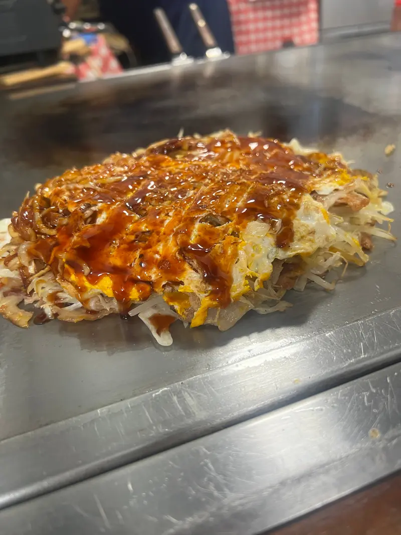 お好み焼き 斜め