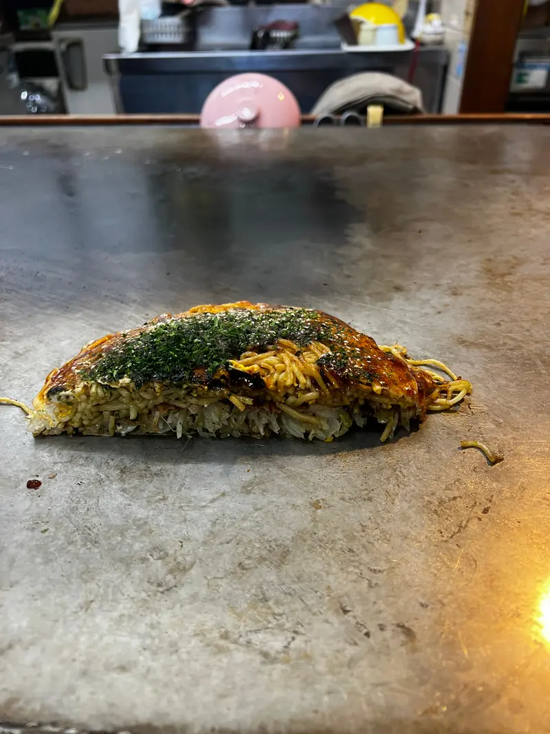 お好み焼き 断面