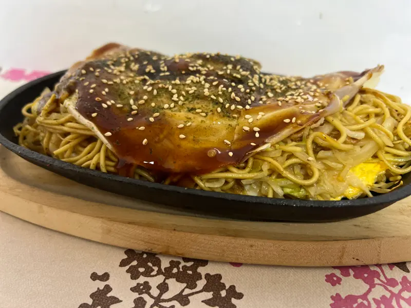 お好み焼き 斜め