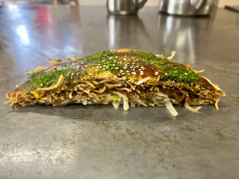 お好み焼き 断面