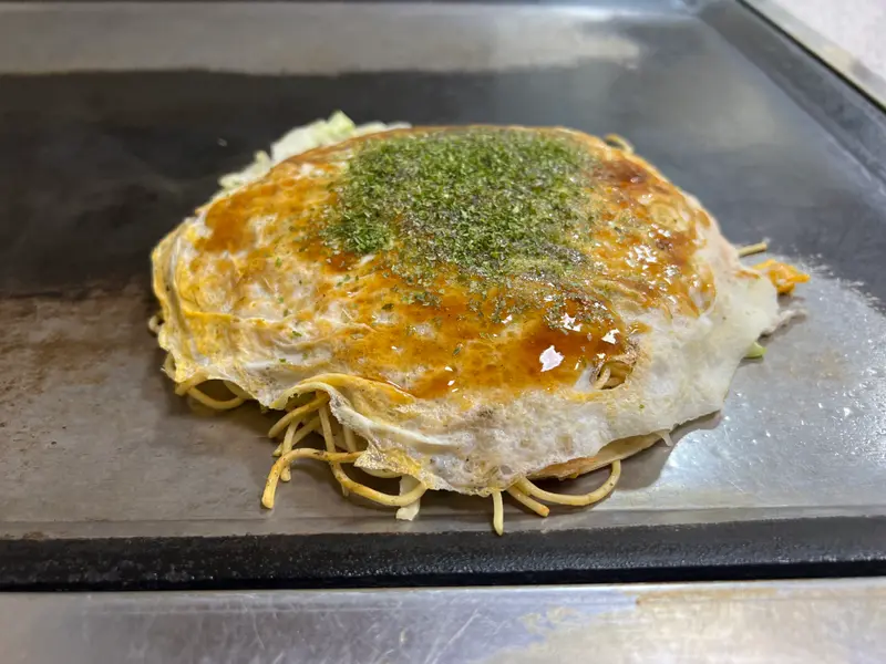 お好み焼き 斜め