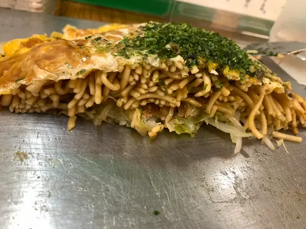 お好み焼き 断面