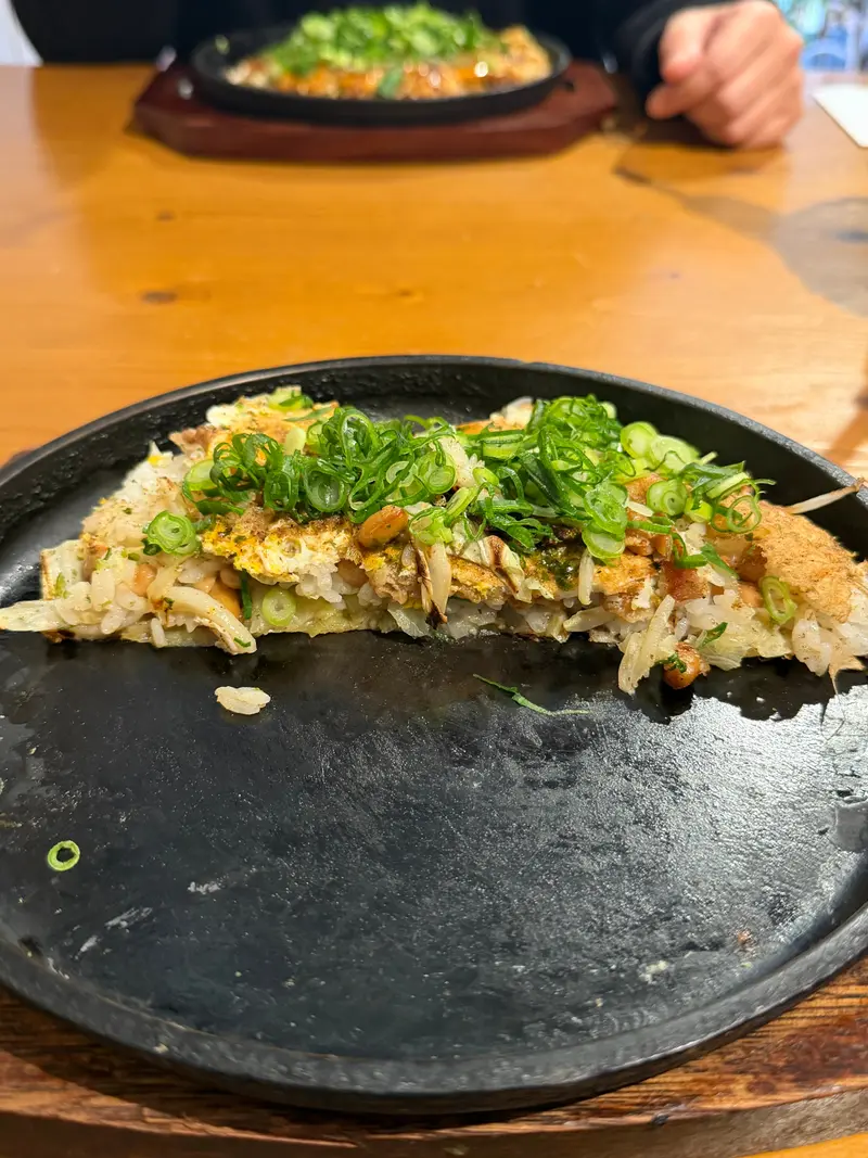 お好み焼き 断面