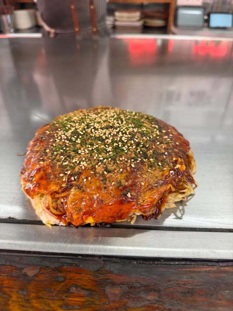 お好み焼き 斜め