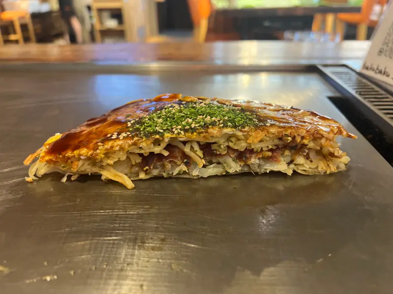 お好み焼き 断面