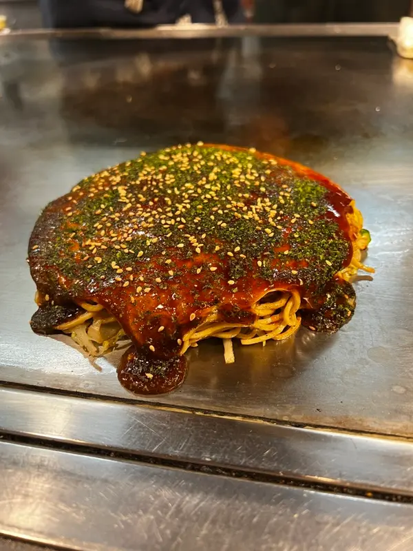 お好み焼き 斜め