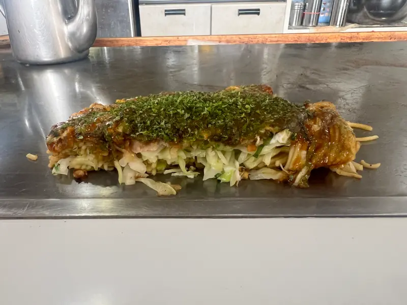 お好み焼き 断面