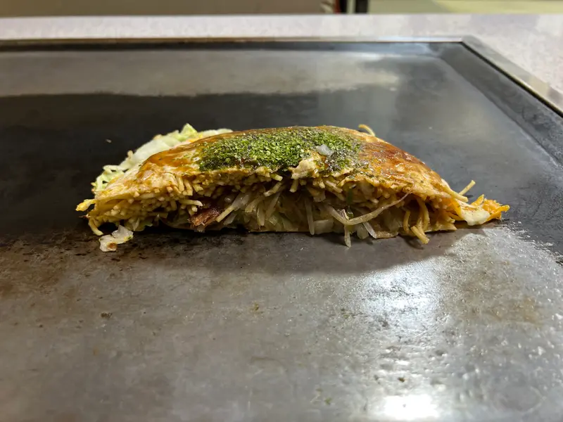 お好み焼き 断面