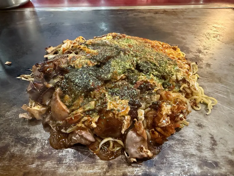 お好み焼き 斜め