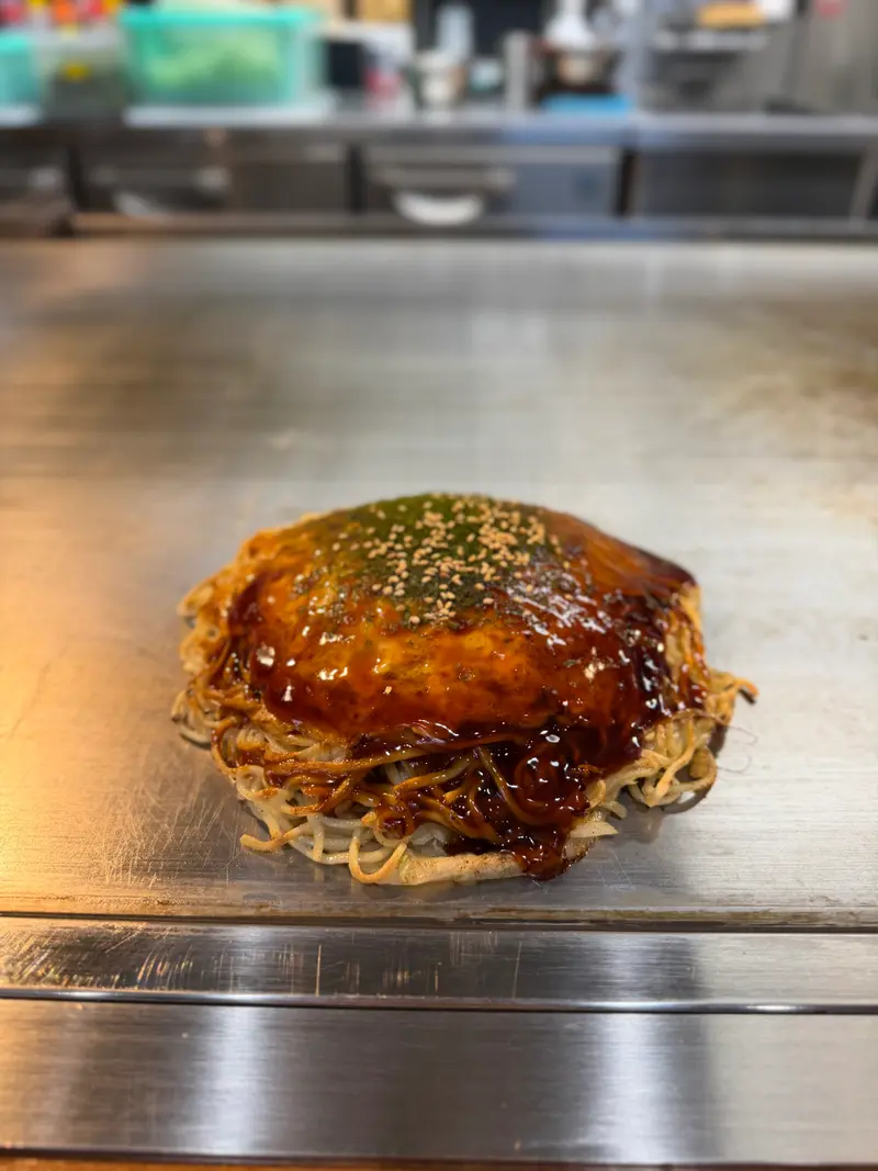 お好み焼き 斜め