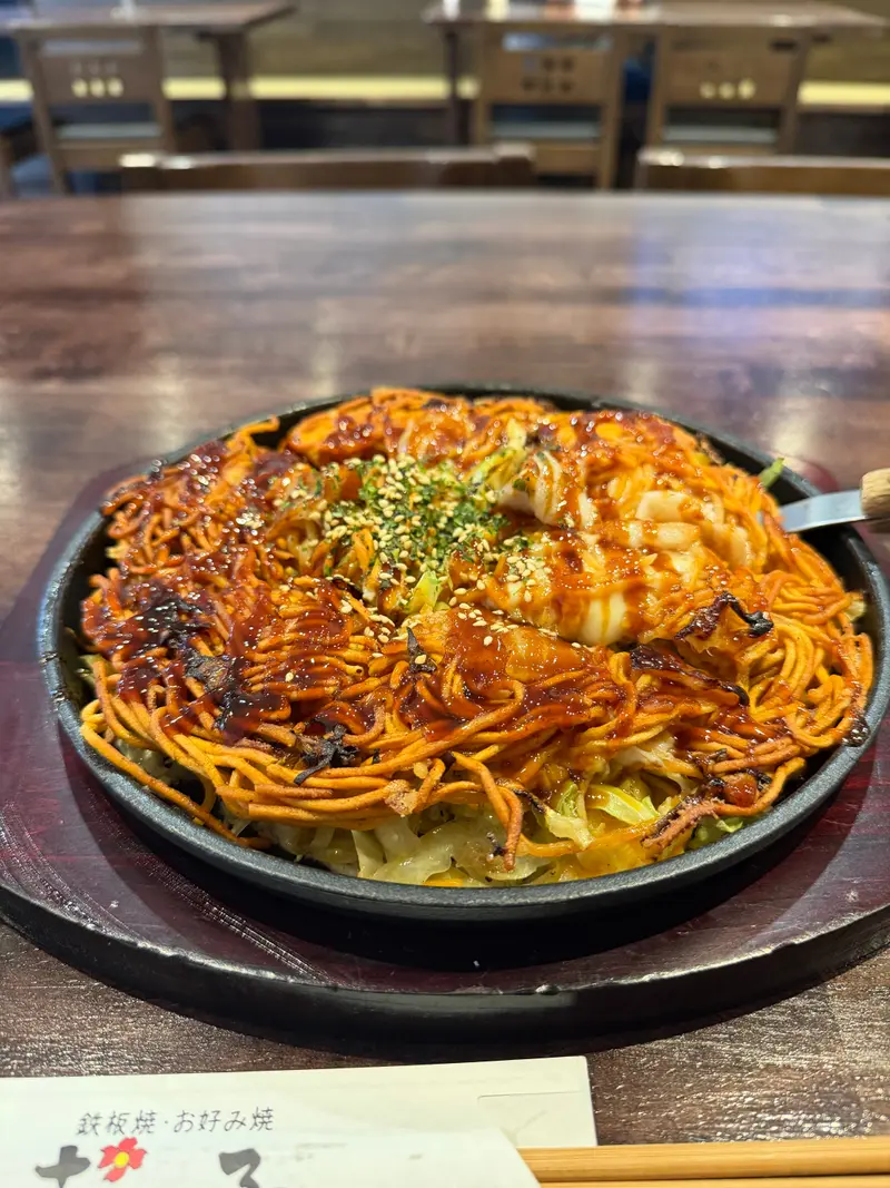 お好み焼き 斜め