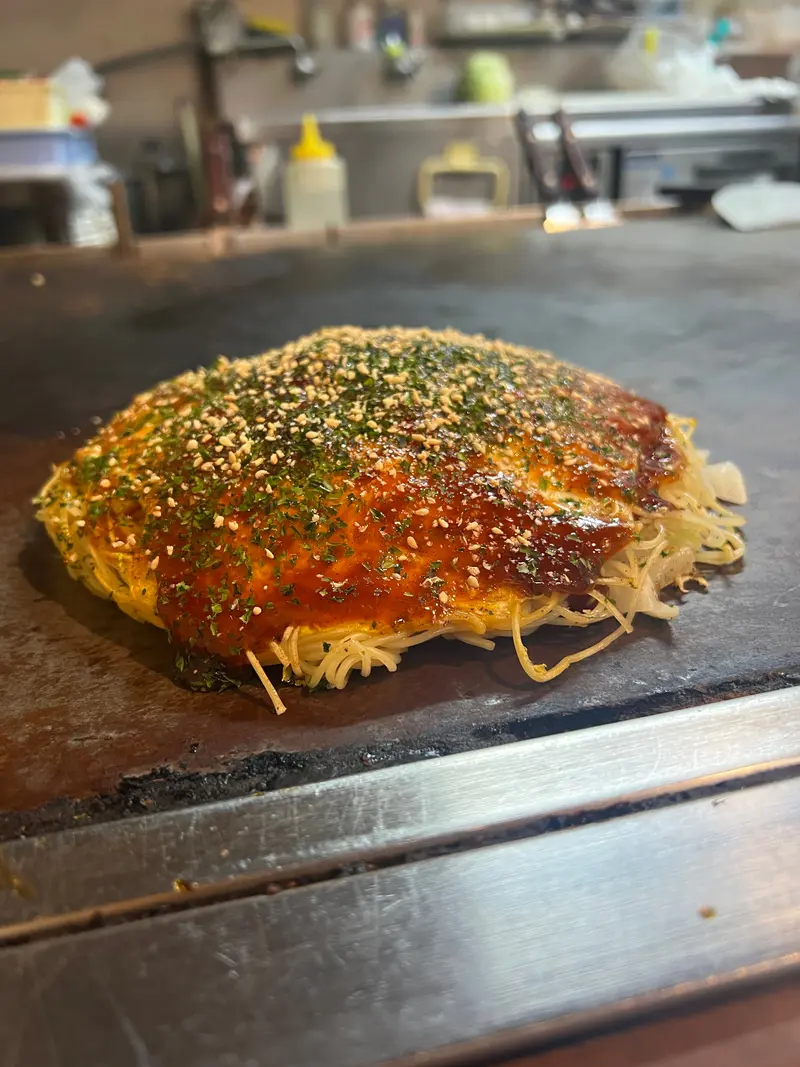 お好み焼き 斜め