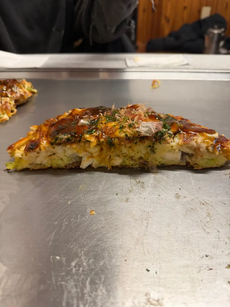 お好み焼き 断面