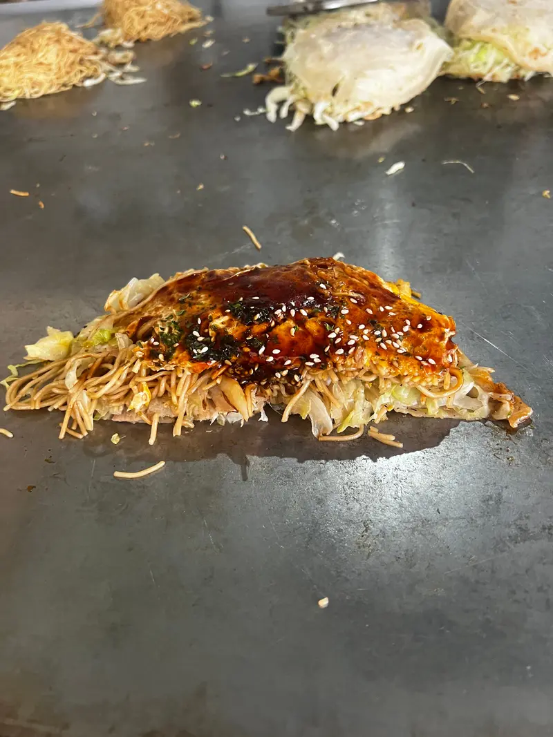 お好み焼き 断面