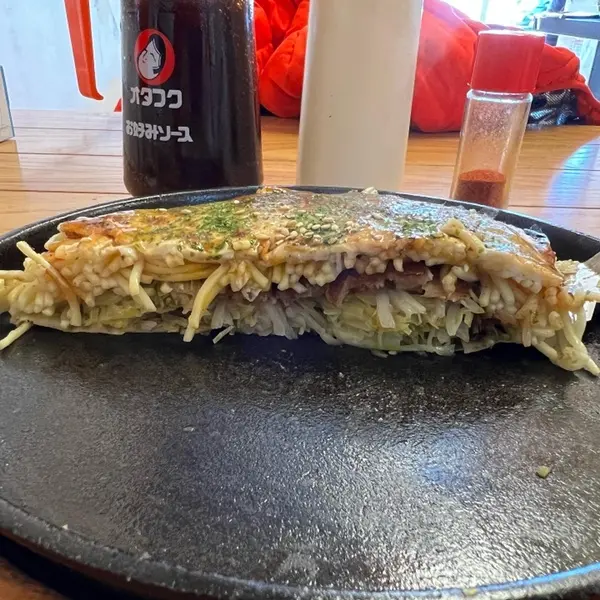 お好み焼き 断面