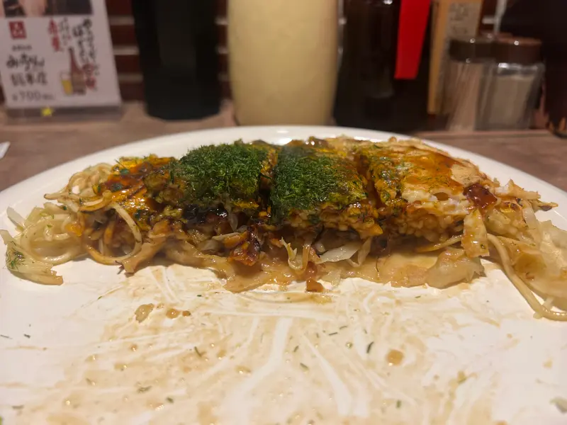 お好み焼き 断面