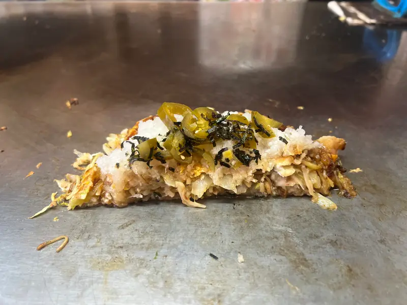 お好み焼き 断面