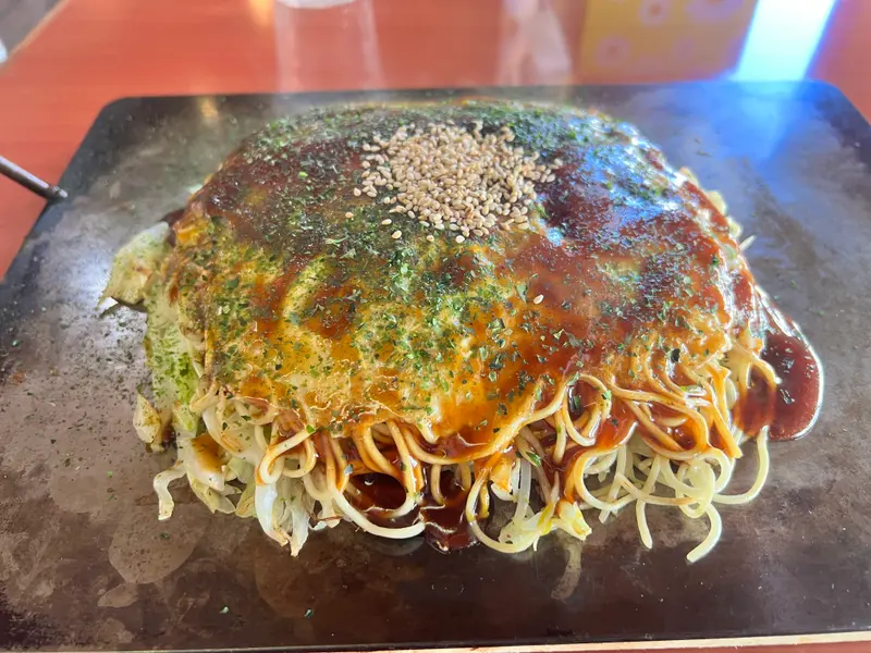 お好み焼き 斜め