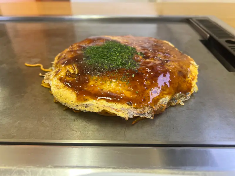 お好み焼き 斜め