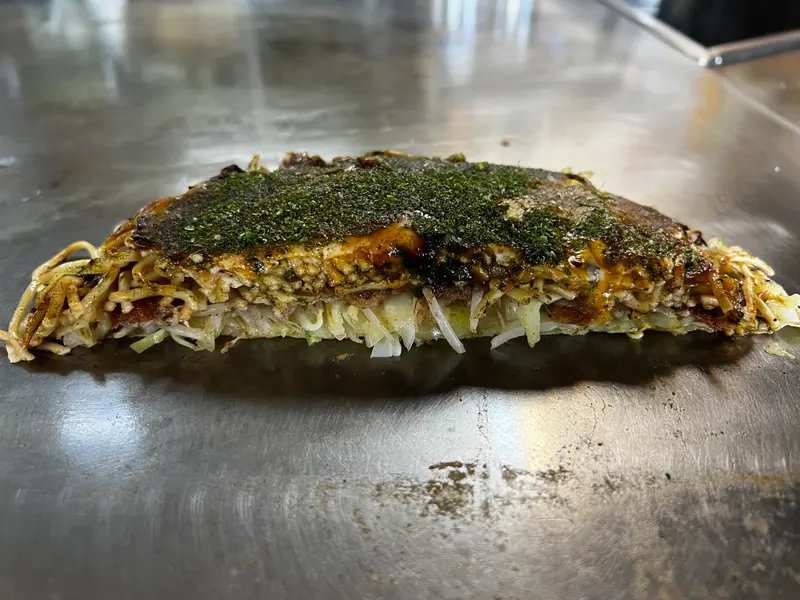 お好み焼き 断面