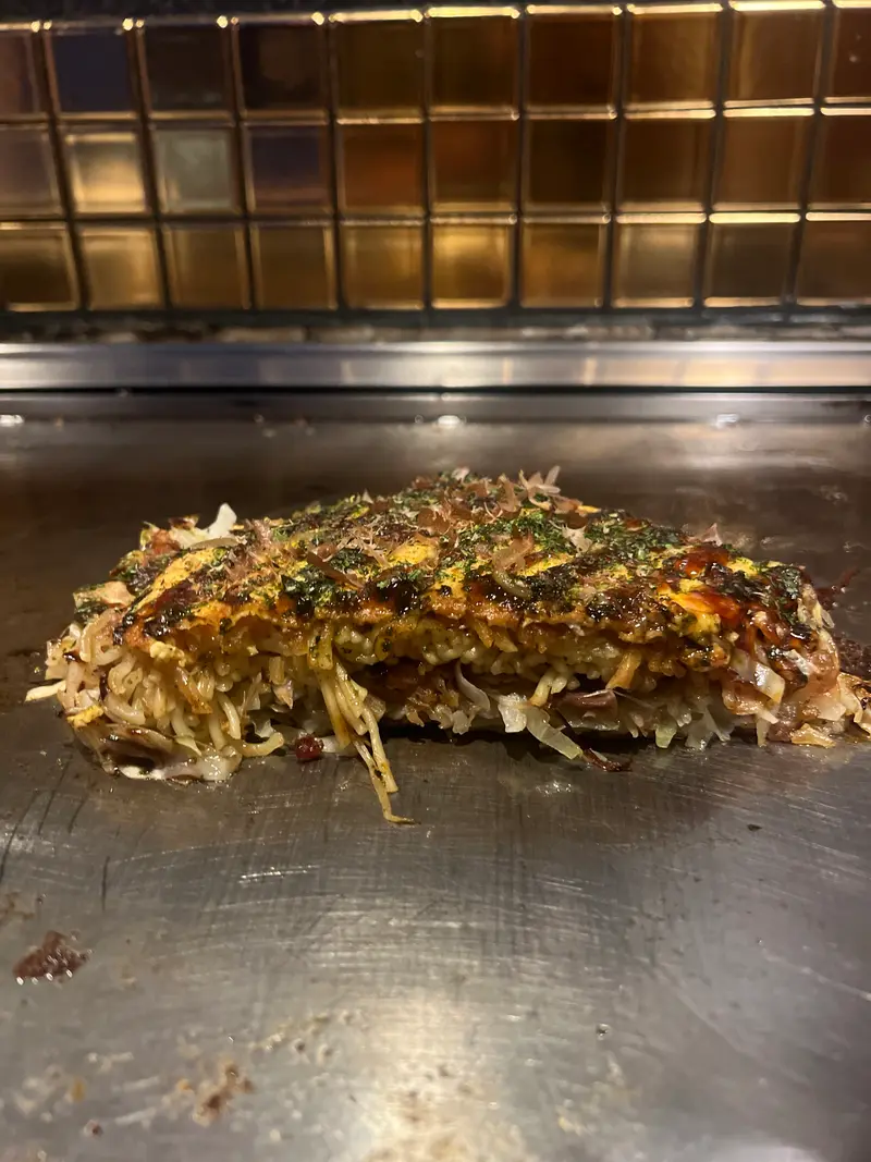 お好み焼き 断面