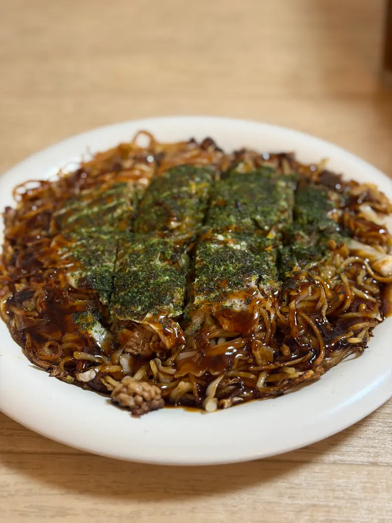 お好み焼き 斜め