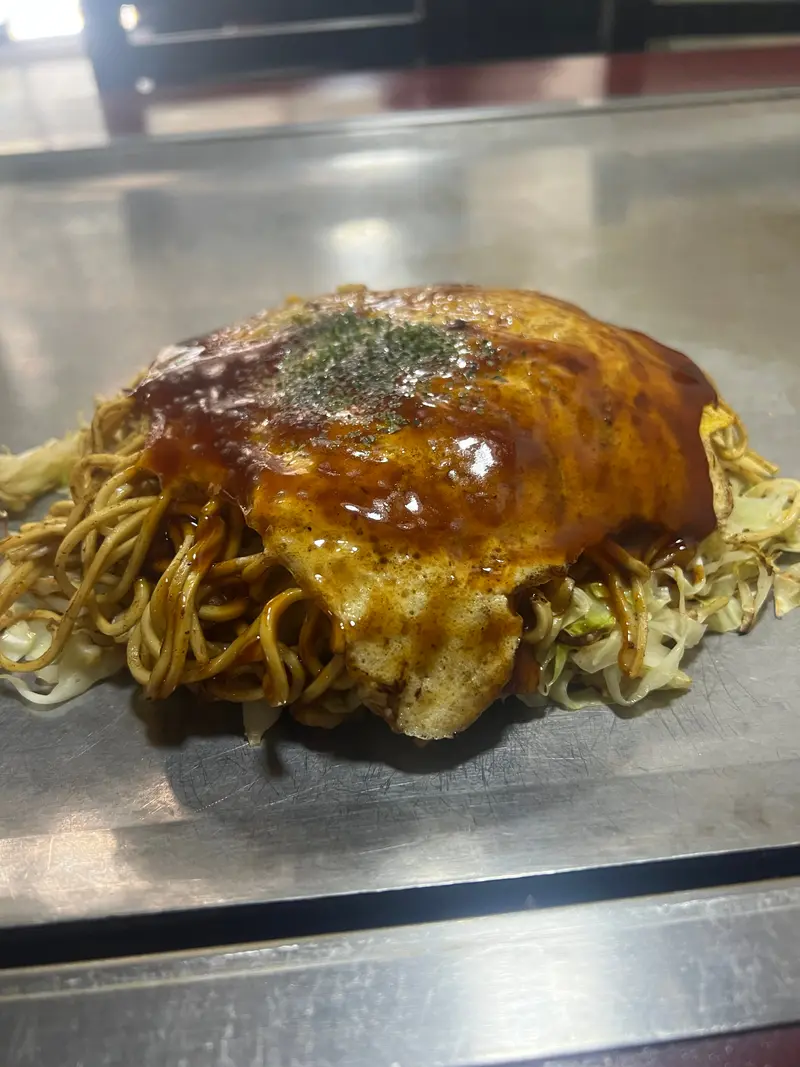 お好み焼き 斜め