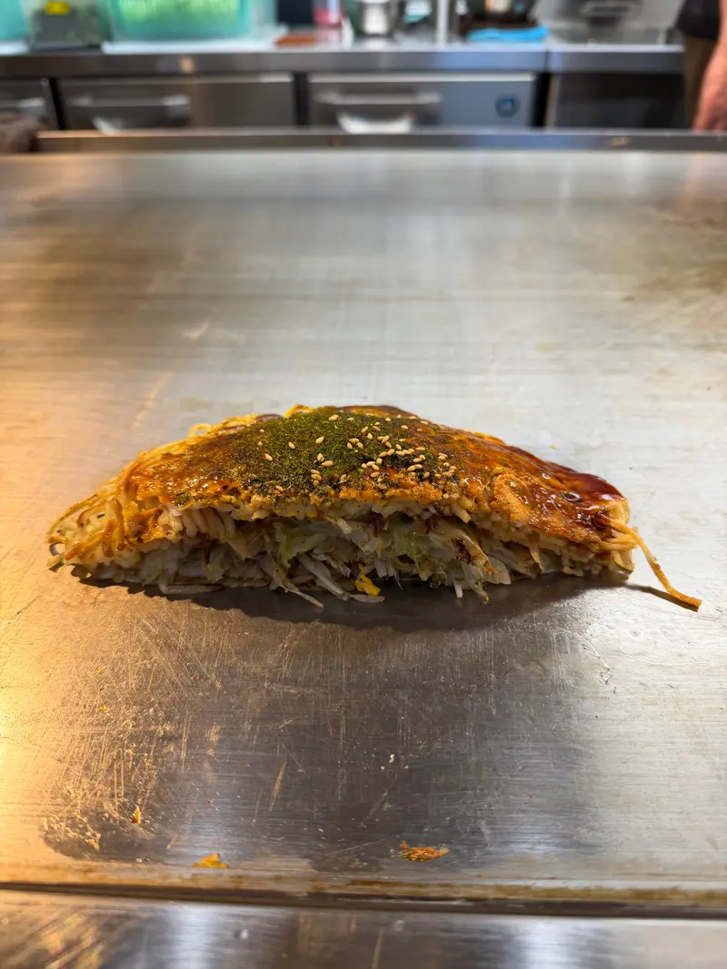 お好み焼き 断面