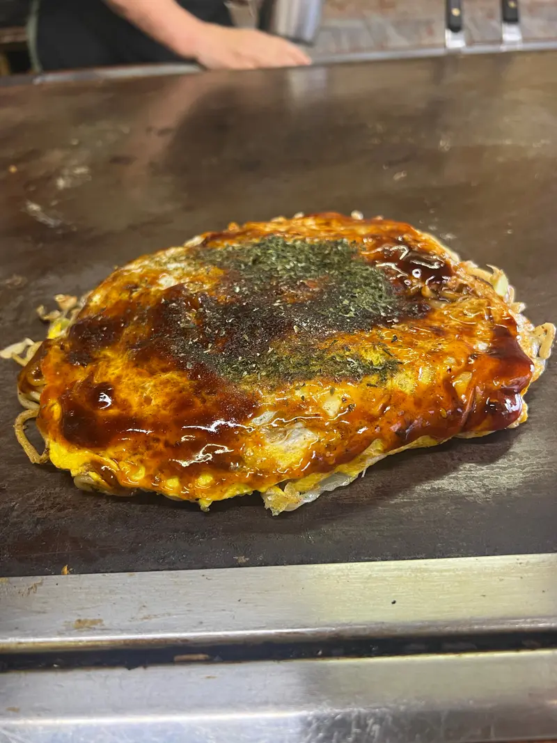 お好み焼き 斜め